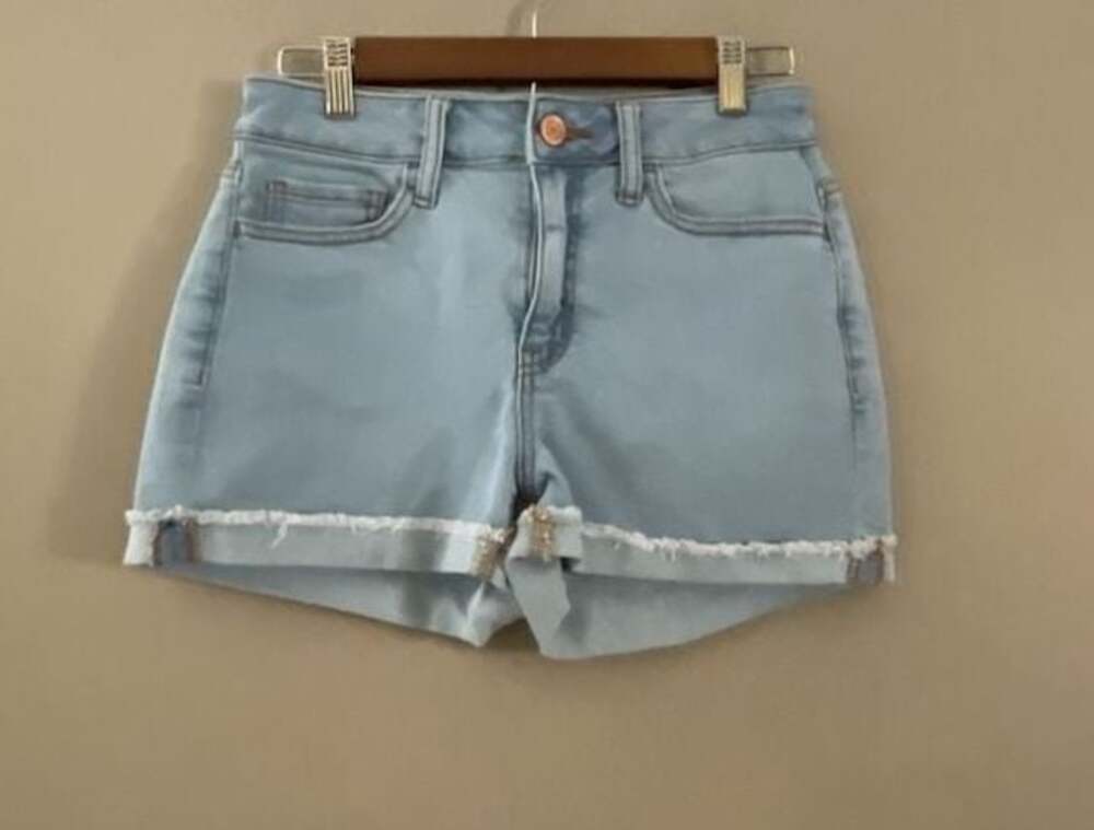 Women's Denim MidRise CutOff Shorts Light Wash